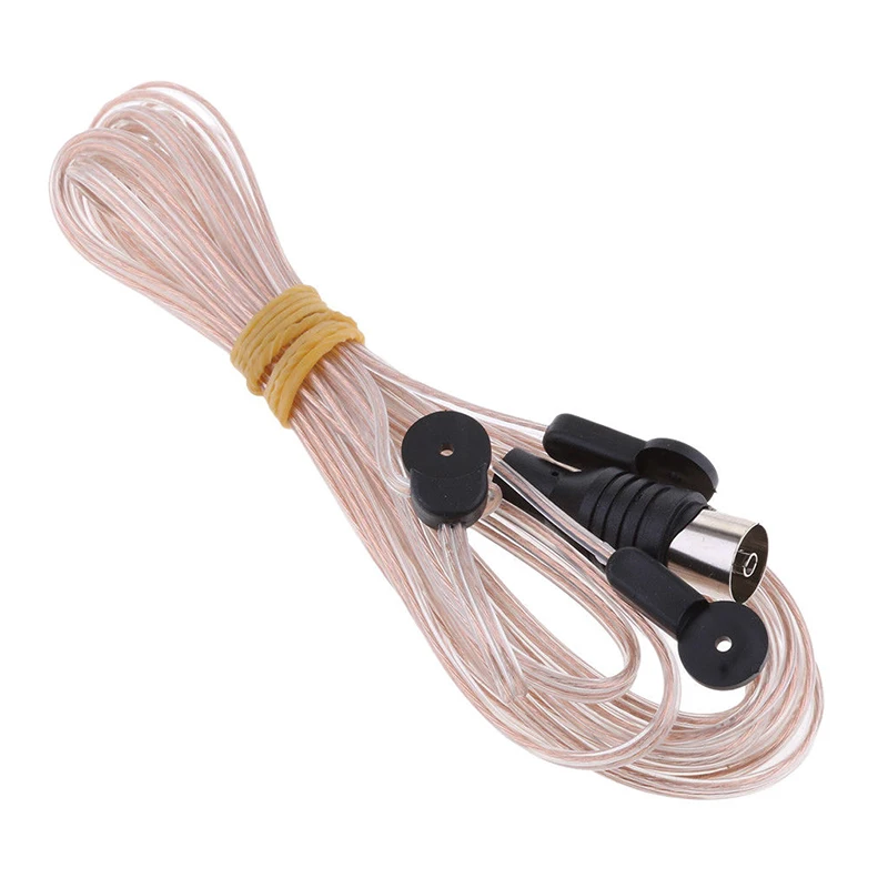 

Universal FM Dipole Antenna Cable 85-112MHz Female Plug Connector Wire Aerial For Home Indoor FM Radio Stereo Receiver