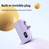50000mah Capsule Power Bank 120w Hidden Dual Interface Compact Portable Mobile Power Bank Mini Fast Charging For Iphone Samsung 2