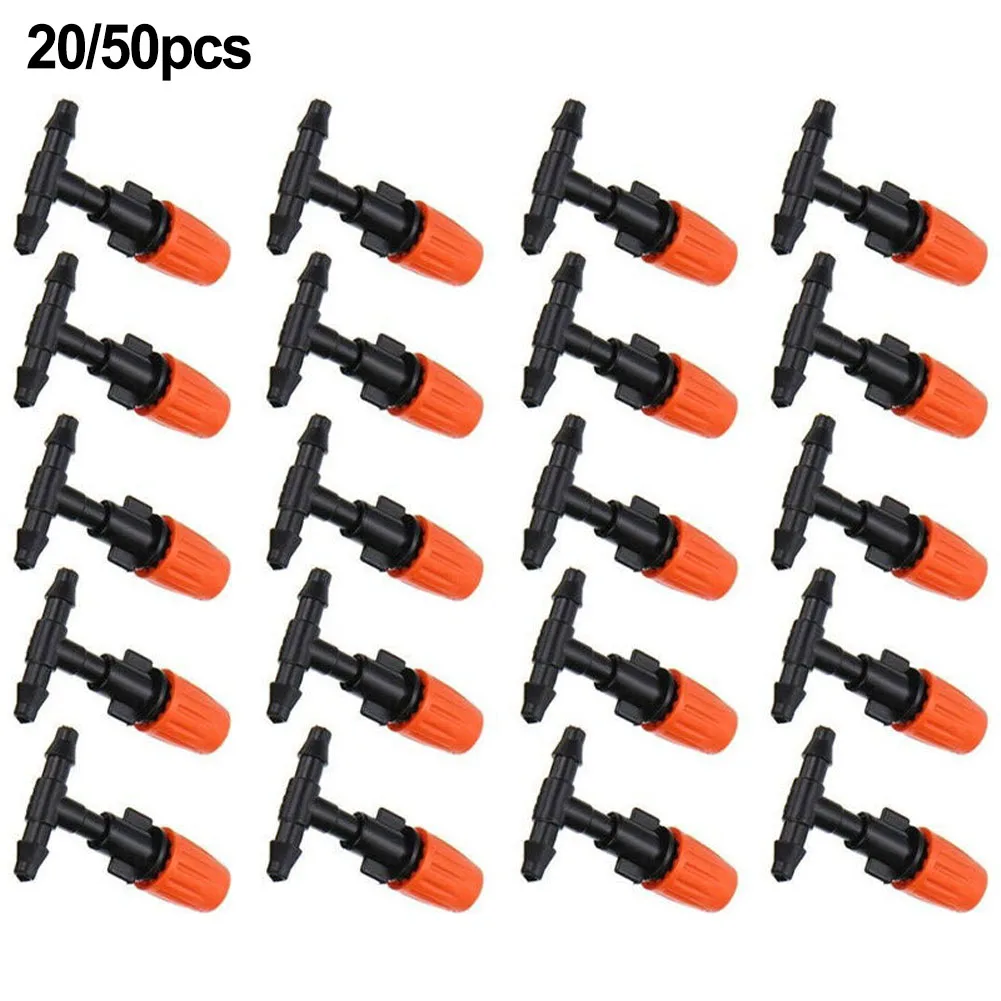 

50pcs/25pcs Micro Drip Adjustable Irrigation System Watering Sprinklers Emitter Drippers Irrigation Sprinkler For Watering Tools