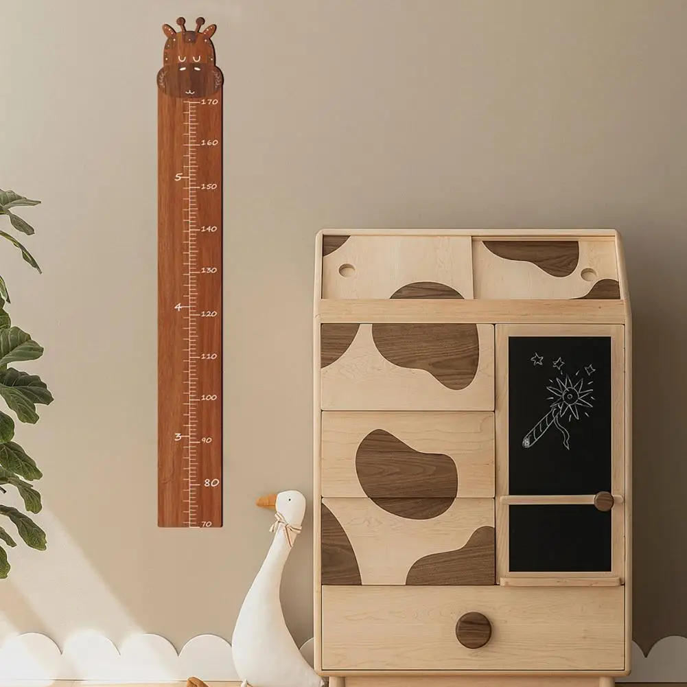 Solid Wood Growth Chart Wooden Splicing Kids Growth Chart for Boys Girls Nursery Height Measurement Ruler for Children's Room