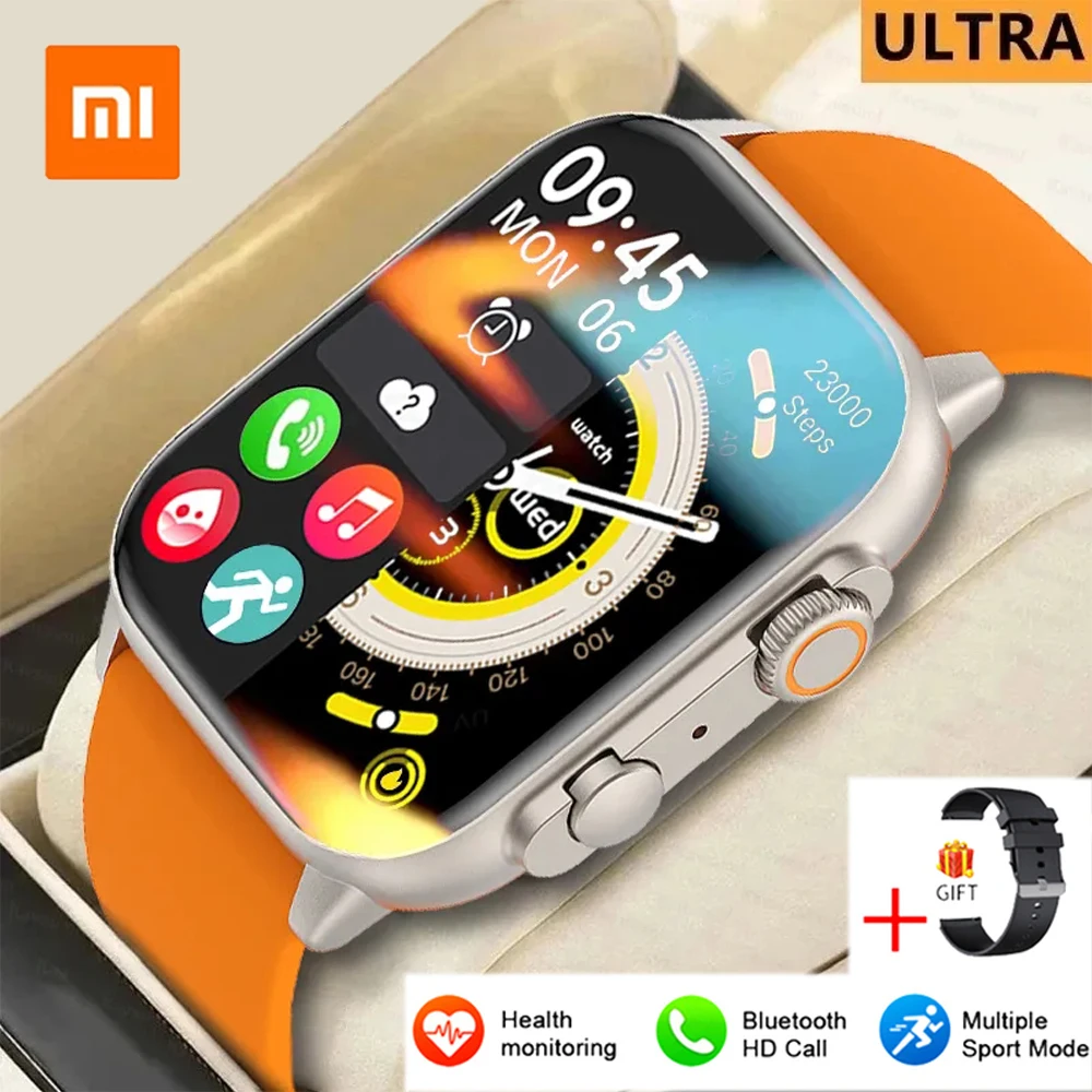 샤오미 아몰레드 스크린 울트라 스마트워치, 항상 시간 표시, 블루투스 통화 시리즈 8, 하이 리프레시 비율, 남성용 스마트워치 스포츠 워치