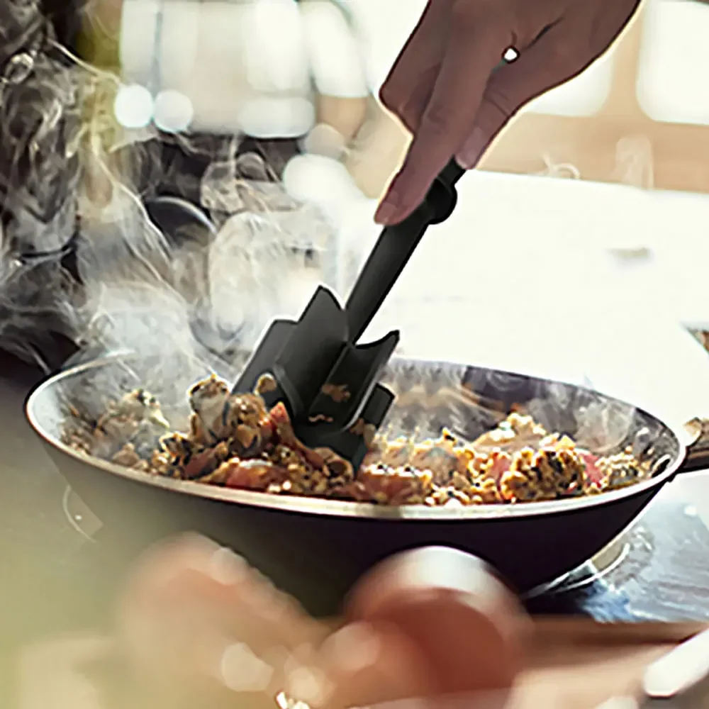 1pc Kitchen Meat Chopper Ground Beef Masher Utensil Heat Resistant Potato Masher Tool Kitchen Gadgets Multifunctional Cookware