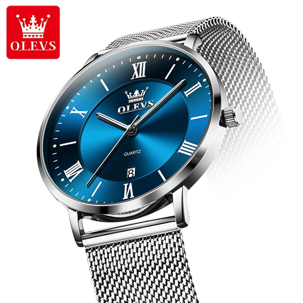 OLEVS 5623 ساعة رجالي بساطتها سامسونج الأصلي كوارت...