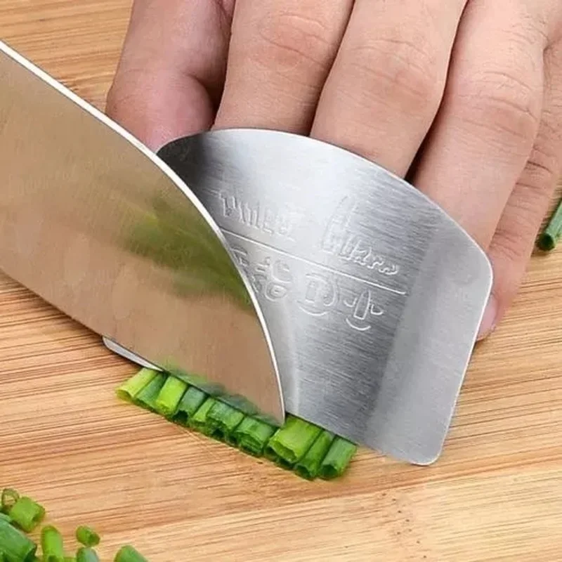 Stainless Steel Finger Protector Finger Guard Hand Cut Protect Knife Safe Use Creative Knife Kitchen Gadgets finger protector finger guard