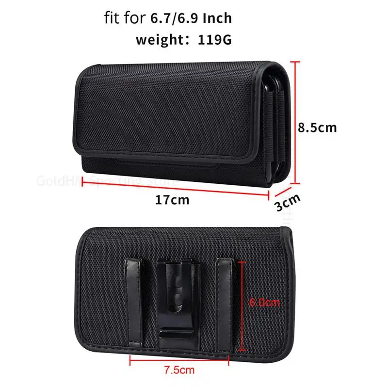 Pouch Oxford Cloth Flip Case For Micromax In 2c 2b 1b note 2 1 Bharat 5 Go Infinity N12 N11 Two Layers Belt Clip Waist Bag Cover