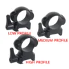 Tactical 25.4mm 30mm 2 Pcs QD Diameter Hunting Sight Scope Mount Ring Level Durable And Firm Universal 20mm Picatinny Accessory 3