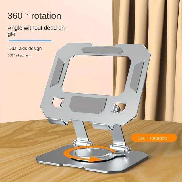 360° Rotatable Tablet Stand Adjustable Foldable Desktop Stand Holder Compatible For 4.7-12 Inch Ipad Pro/Air/Min Laptop Tablet 2