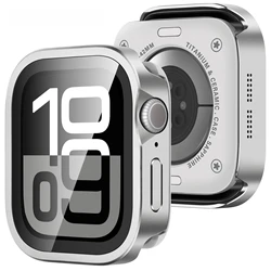 Premium Anti - Fall Aluminum Alloy Watch Case with Full Metal Coverage - Series 11or10 42mm (Silver)