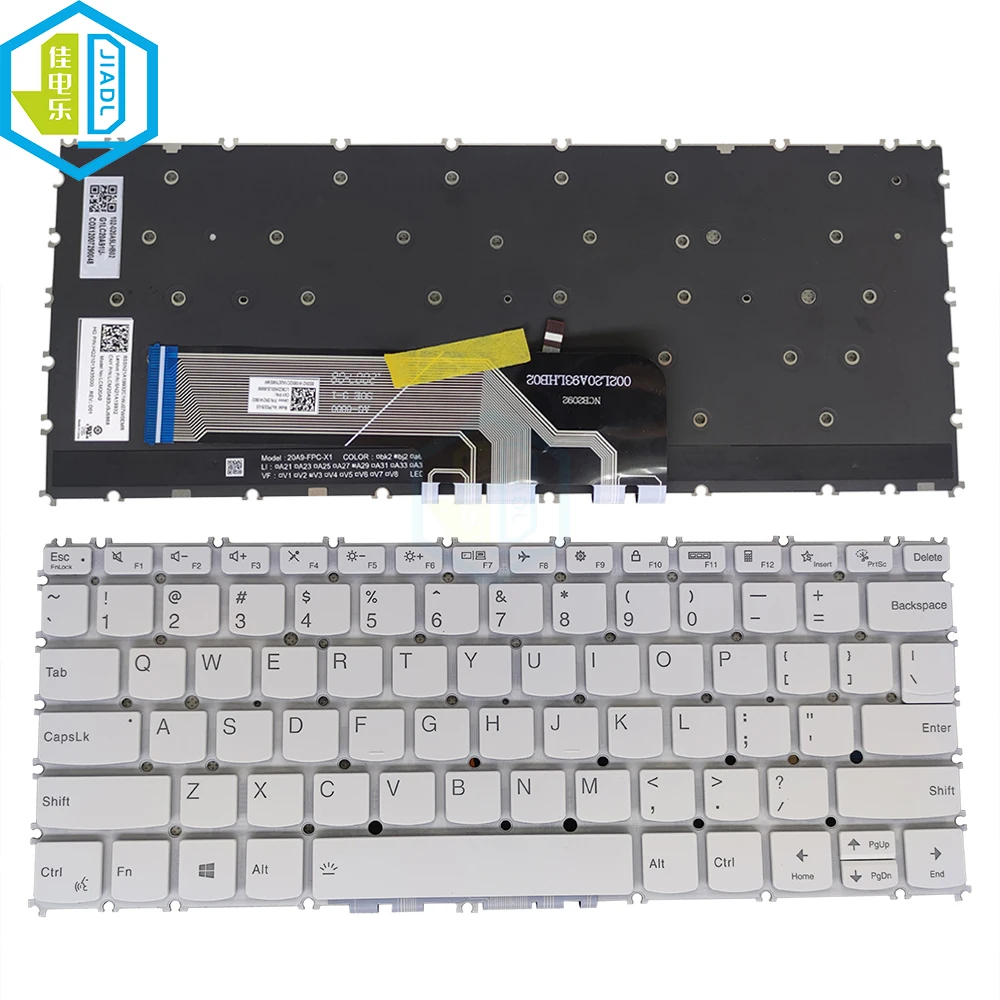 Teclado Backlight dos EUA para Laptop, Lenovo