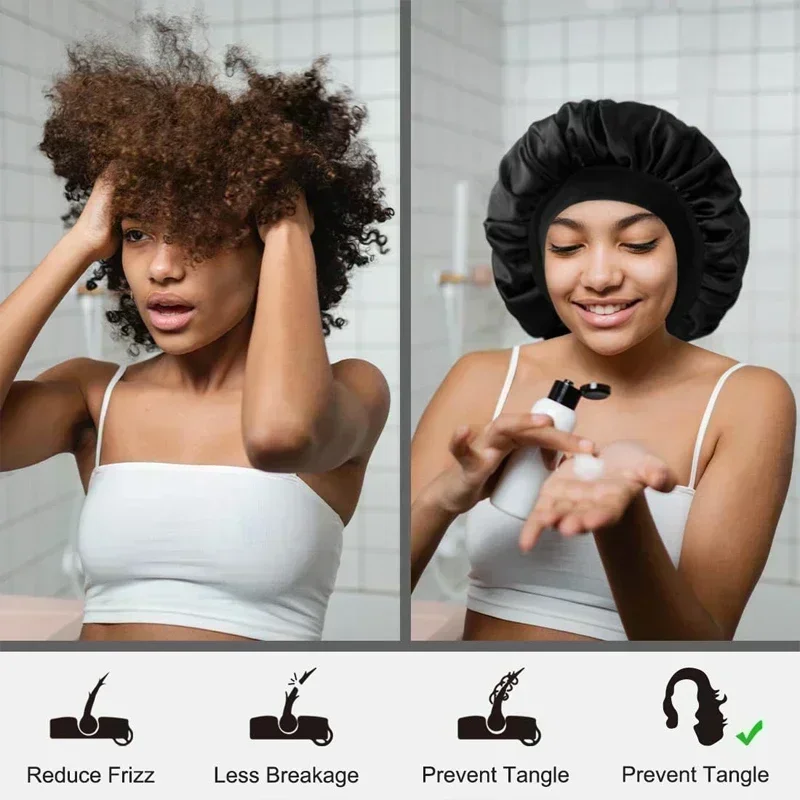 Heatless Hair Curler Soft Curling Rod Headband No Heat Hair Rollers Curlers Satin Curls Sleeping Bonnet Night Cap Styling Tools Hair Curling Tools