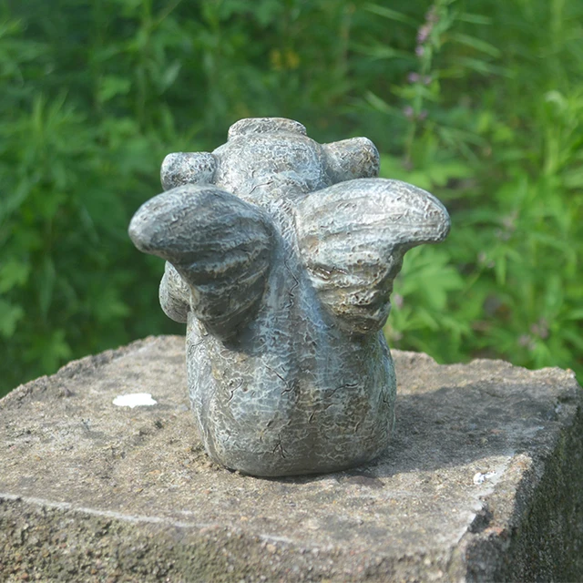 Gargoyle Szobor, Emmett A Vízköpő Gótikus Dekorációs Az Otthoni És Kerti Szobrok Gyanta Figurák - Image 4