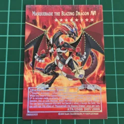 YuGiOh Inspired 'Branded in Red' DIY Picture Trading Card (Blazing Dragon)