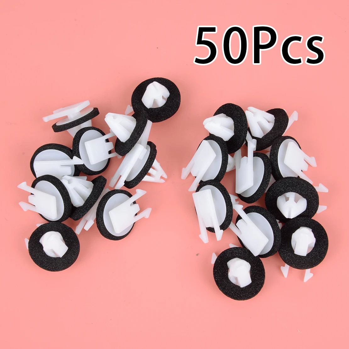 

11611375 50pcs/Set Car Front Rear Left Right Moulding Clips Retainer Rivet Screw Plastic Fit for Cadillac Chevrolet GMC