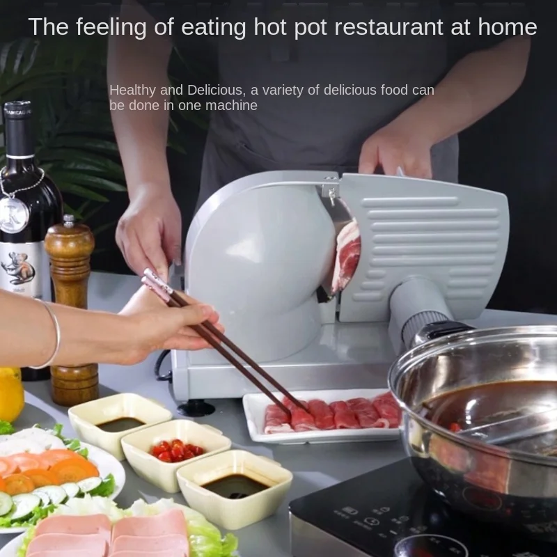 Haoluck Mutton Roll Cutting Machine Home Electric Slicer Small Frozen Shaving Meat Cutting Machine Magic Tool 4