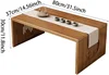 Coffee Table Low Tatami Table, Unique Portable Solid Wood Japanese Style Low Tea Table for Sitting on The Floor Easy Storage 2