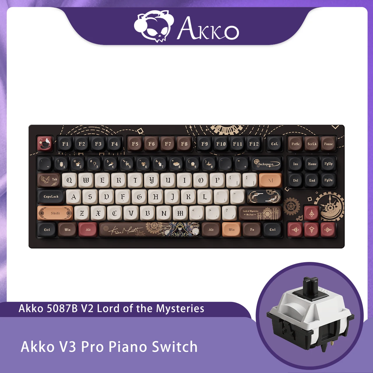 Akko 5087B V3 Lord of Mysteries Tri-mode Mechanical Keyboard 80