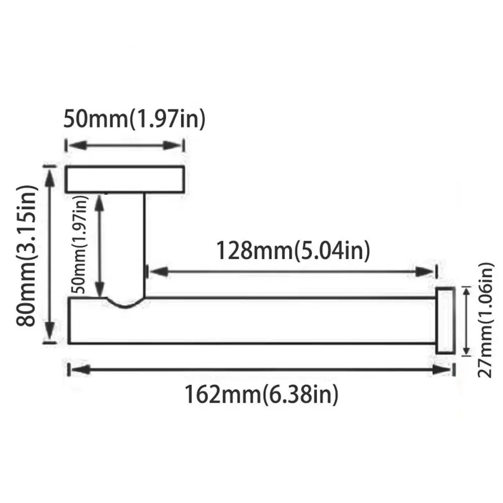Toilet Paper Holder Wall Mounted Open Style Toilet Paper Rack