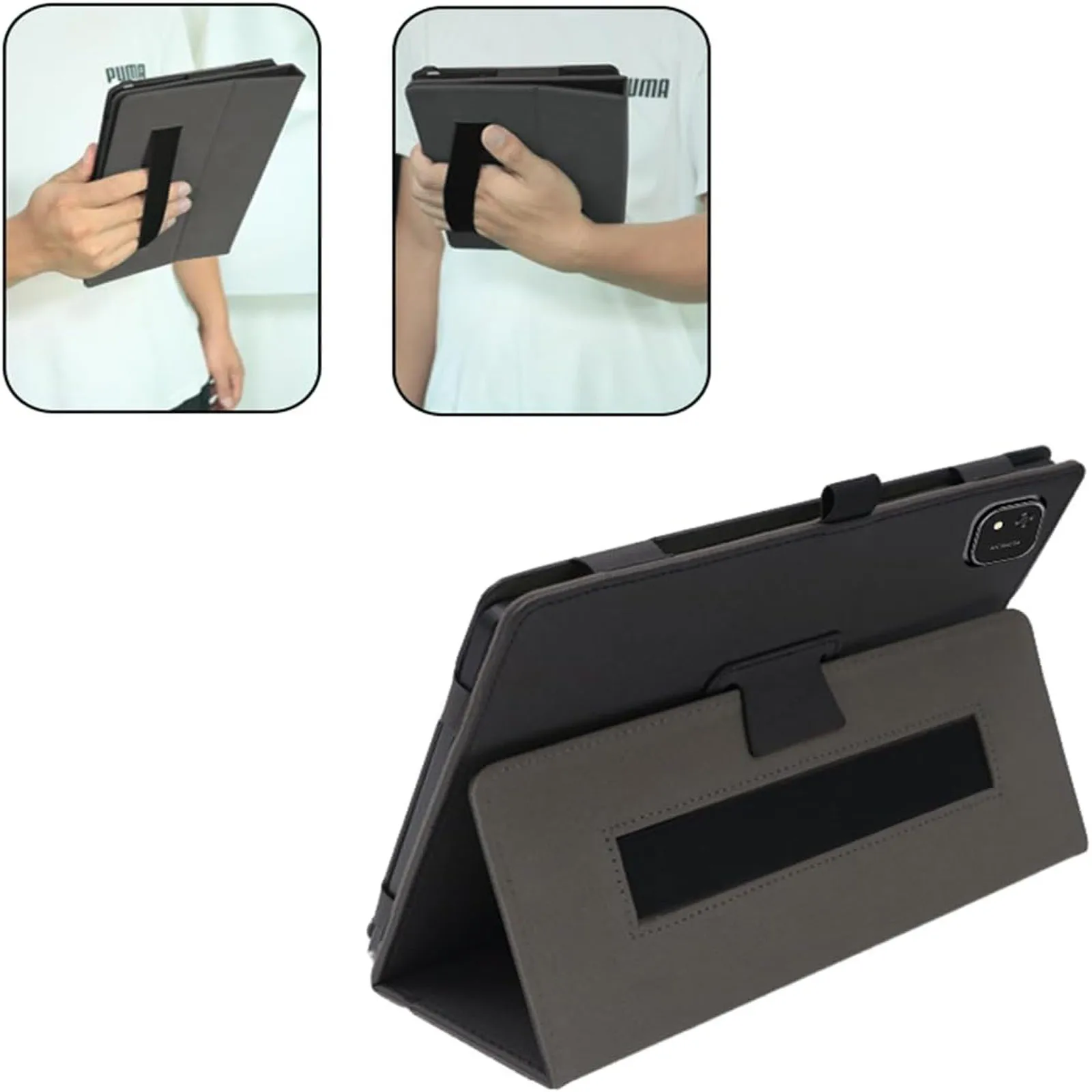 Premium Tablet Case with Kickstand Function - Shockproof PU Leather Protective Cover