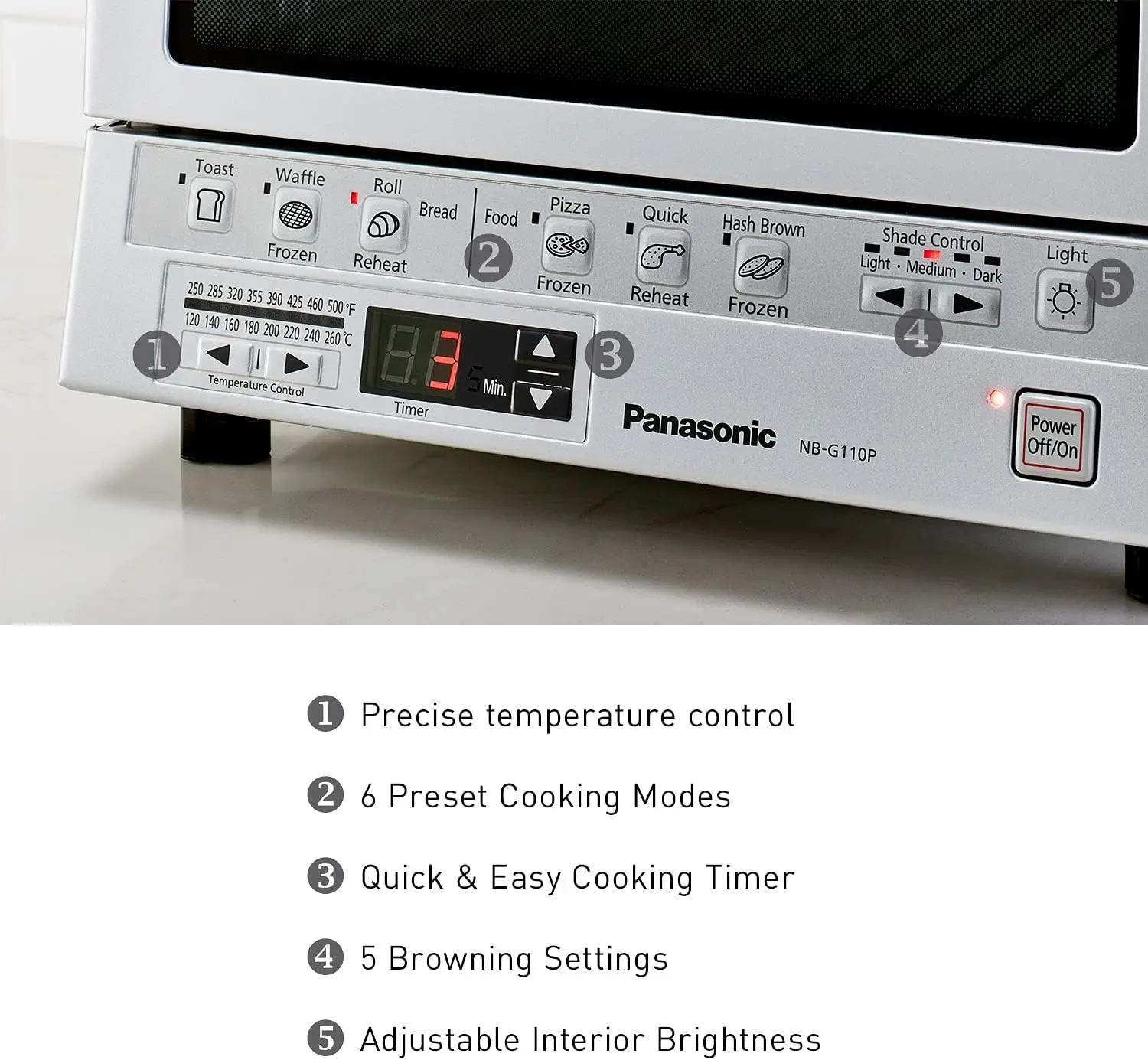 Toaster Oven FlashXpress with Double Infrared Heating and Removable 9 Inner Baking Tray 4