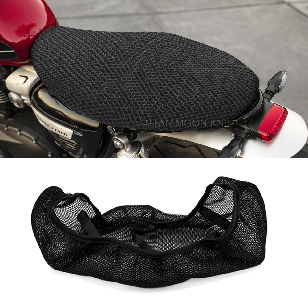 

For SpeedTwin Speed Twin 900 Breathable Insulation Honeycomb Mesh Seat Cushion Cover Motorcycle Accessories