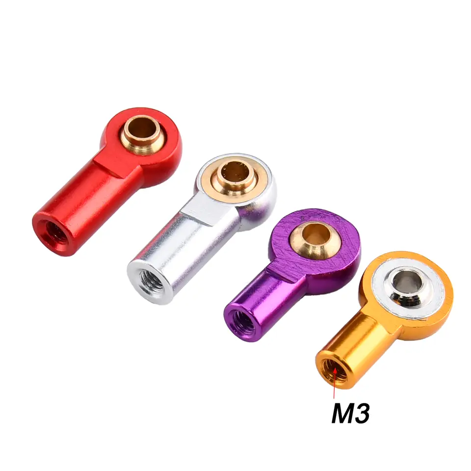 10PCS Aluminum Alloy M3 Link Rod End Ball L18mm/20mm/26mm Metal Rod End Ball For Rc Boat Airplane RC Crawler Car Truck Buggy image 6