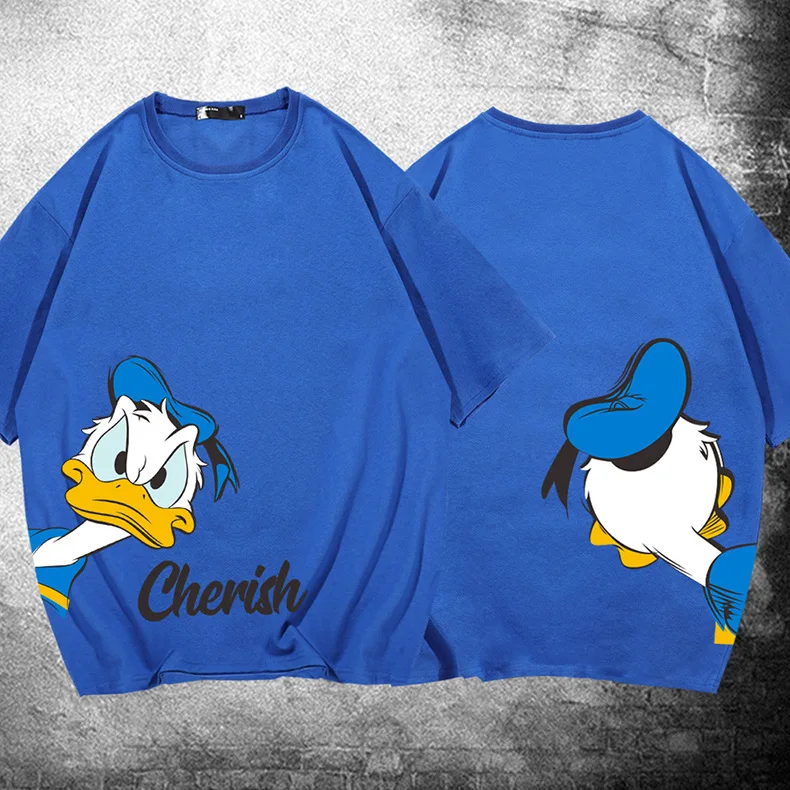 Donald Duck Joint T-shirt Disney Men And Women Summer New