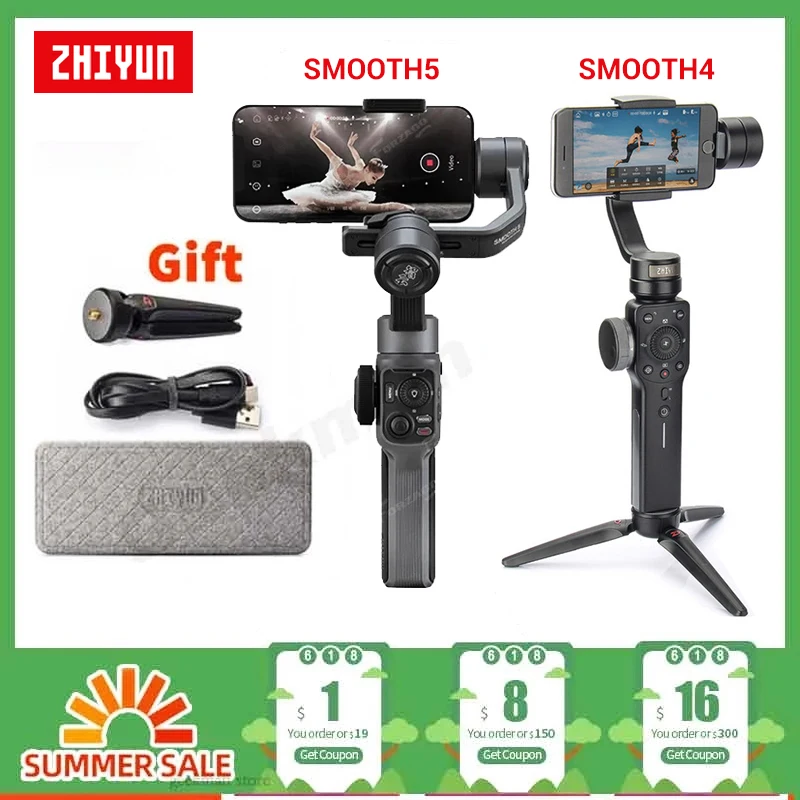 欲しいの ZHIYUN Smooth 4 スマホ用３軸ジンバル スタビライザー ...