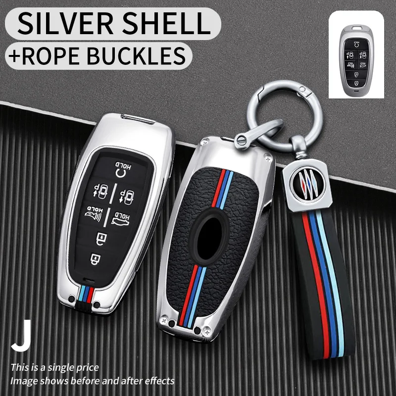 Nuova custodia per chiave a distanza per Auto per Hyundai Santa Fe Tucson 2022 NEXO NX4 Atos Prime Solaris 2021 4 5 pulsanti accessori Auto - Sa570d81e32db4273a7131eb257888370i