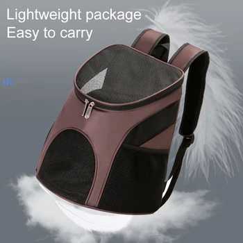 Outdoor Pet Dog Cat Carrier Bag Poldable Pets Carrier Backpack Double Shoulder Mesh Travel Bag For Small Dogs Cats Pet Supplies 3