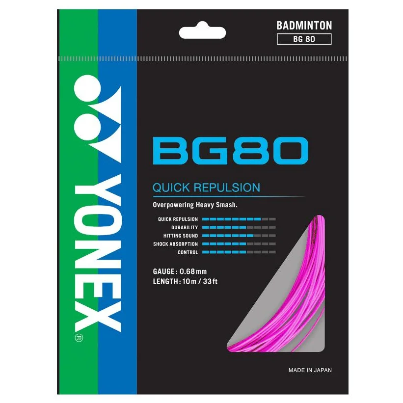 Yonex Badminton String BG66 ULTIMAX 0.65mm High Elasticity