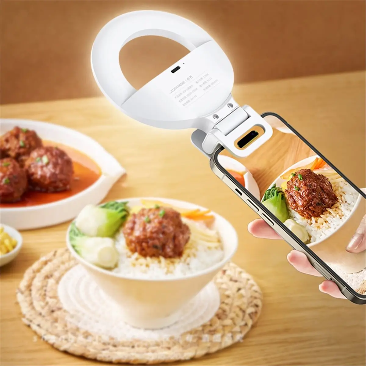 A10R 휴대폰 조명 휴대용 라이브 방송 핸드헬드 LED 조명 데스크탑 셀카 야외 링 미니 라이트