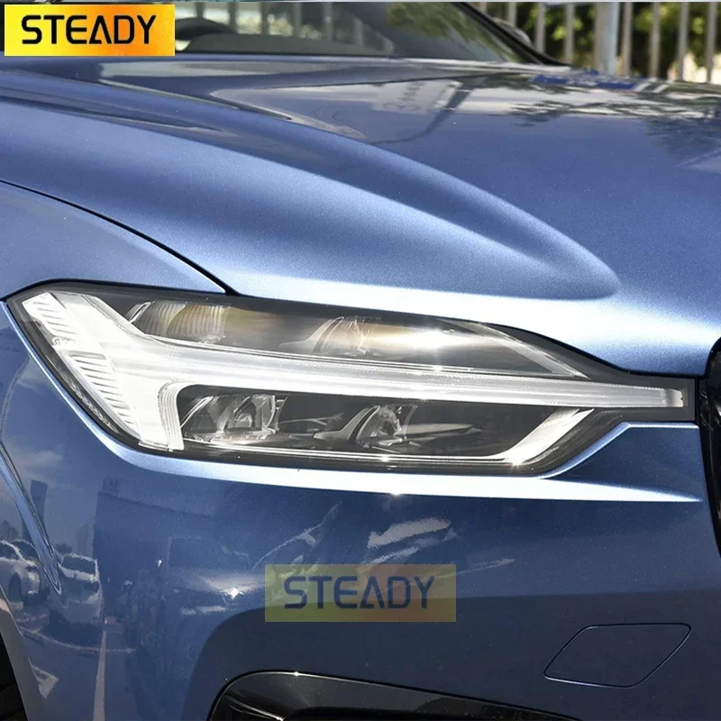 

2 шт., Прозрачная Черная защитная пленка для автомобильных фар Volvo XC60 2014-2020