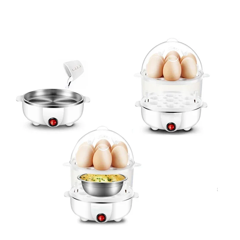 Electric Egg Boiler Universal 7 Egg Boiler Steamer Fried Egg Cooking Tool Kitchen Utensils Breakfast Maker 3
