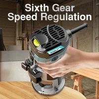 710W Electric Trimmer Router Wood Milling Machine 220V Carpentry  Manual Trimming Tools Woodworking Laminate Trimmer Power Tools 2