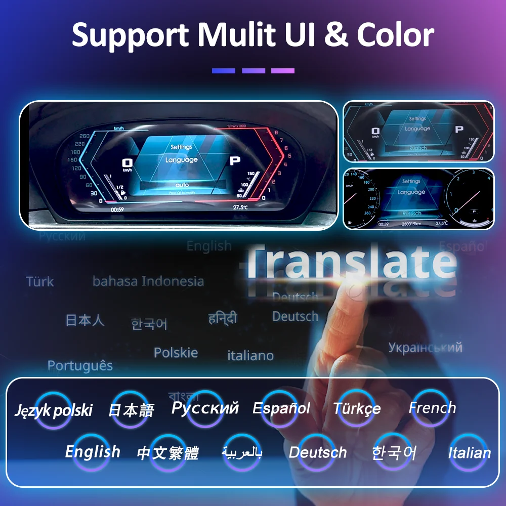 Panel de instrumentos digital para BMW X5 X6 E70 E71 años 2006-2013, cabina virtual, velocímetro. 2
