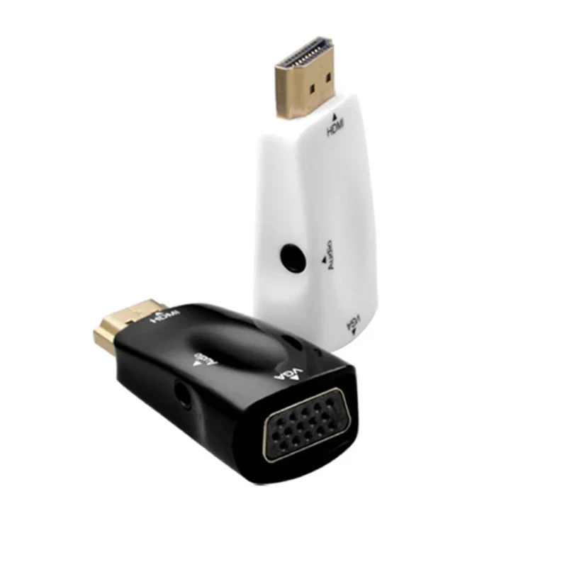 1080P/720P HD to VGA Adapter Cable with 3.5mm