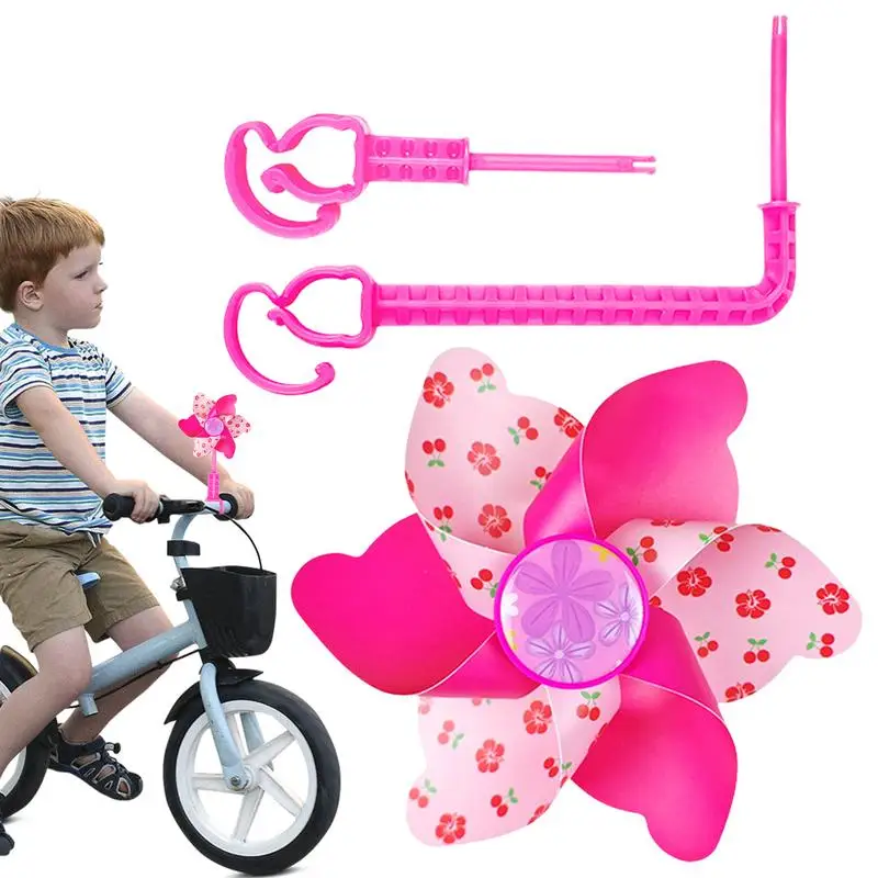 

Bike Windmill Unique Pattern Spinning Pinwheel Bike Accessory For Most Bicycle Tricycle Scooter Handlebars Pinwheel Toy For Boys