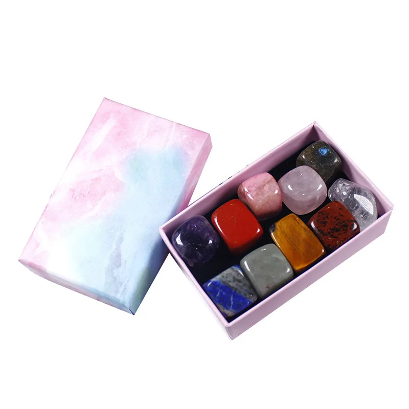 Natural Tumbled Stone  Mix Rock And Quartz Rose Bead Chakra Healing Crystal Irregular Polishing Amethyst Home