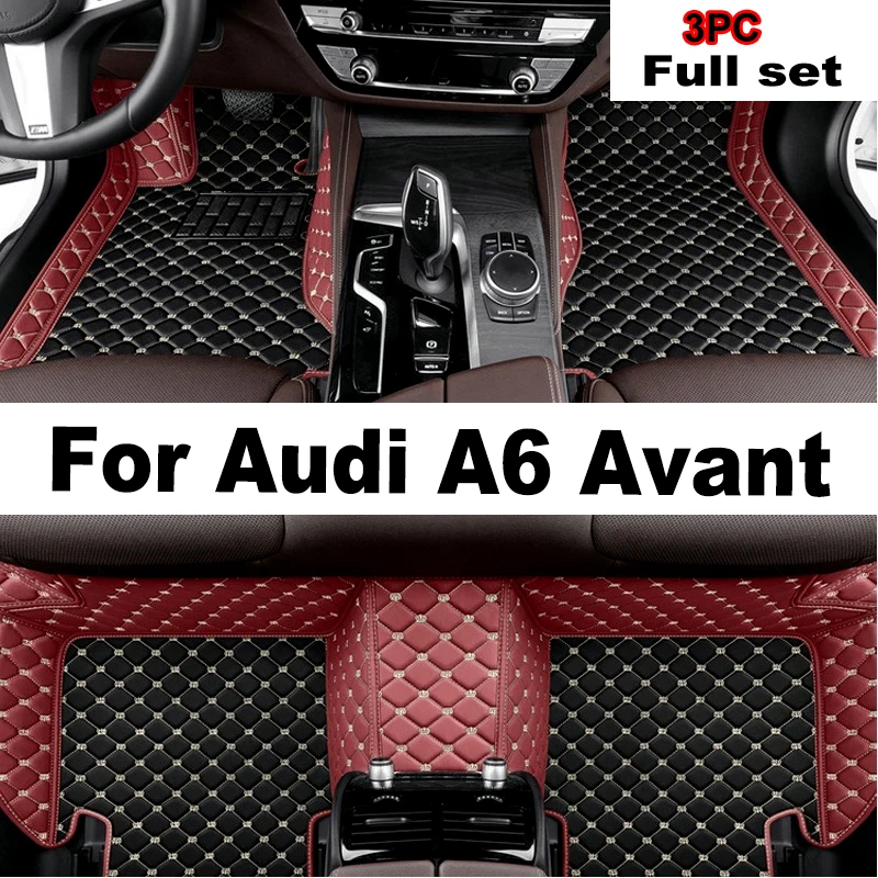 

Car Floor Mats For Audi A6 C6 4F C7 4G Avant Wagon 2007~2018 Luxury Leather Mat Anti Dirt Pad Durable Carpet Car Accessories