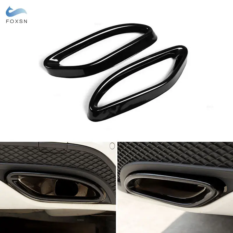 

Car Tail Muffler Exhaust Pipe Output Cover Trim For Mercedes Benz B C E GLC CLA GLS GLE Class X253 W205 W166 W212 W213 C117 W246