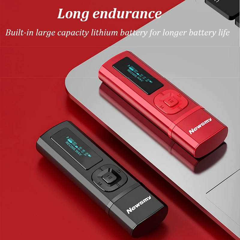 Mini 8GB Bluetooth MP3 Player with LED Screen with FM Radio MIC Support HD Recording TF Card E-book Reading  A-B Repeat