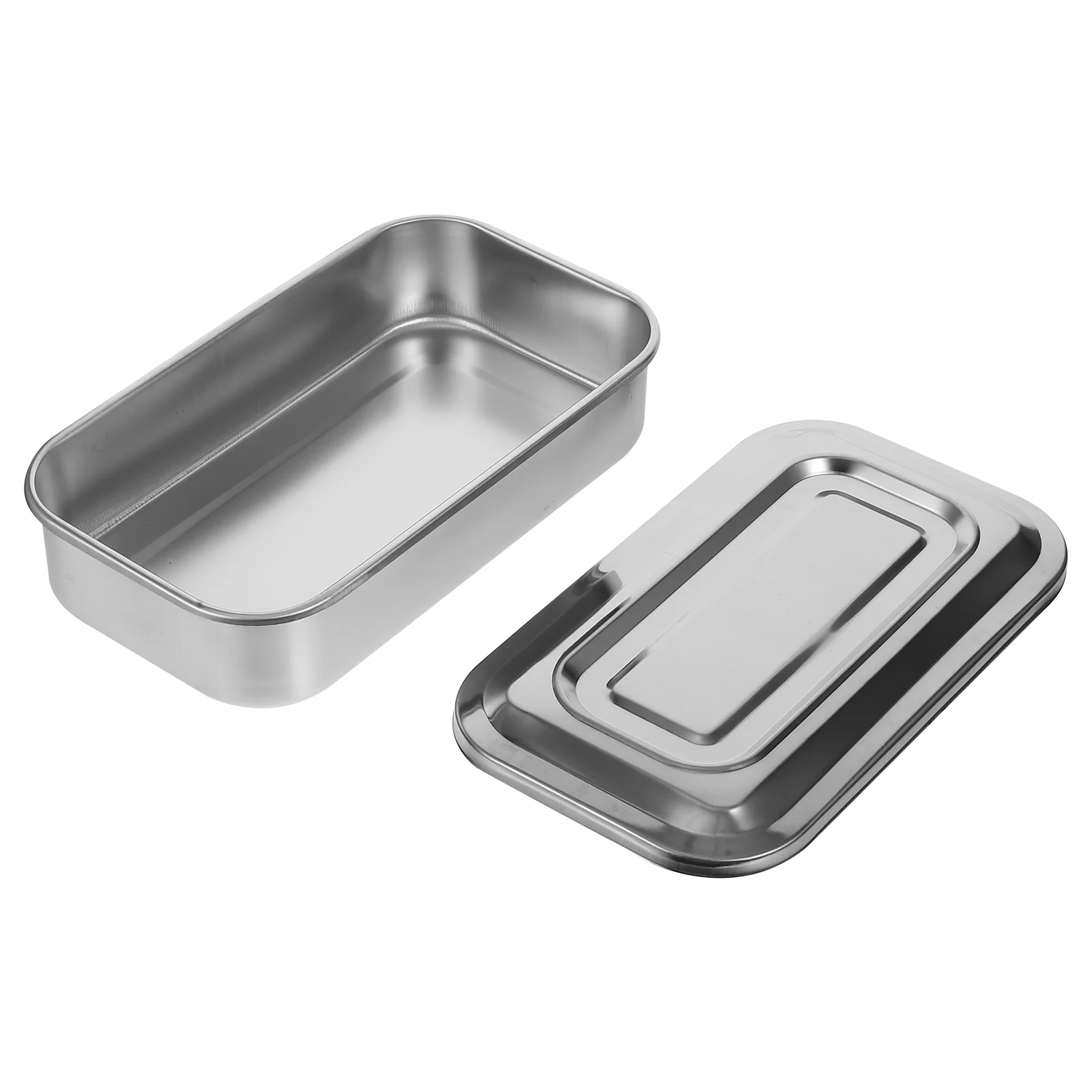 

Experiment Stainless Beauty Square Plate Lash Trays Dental Tool Plateau