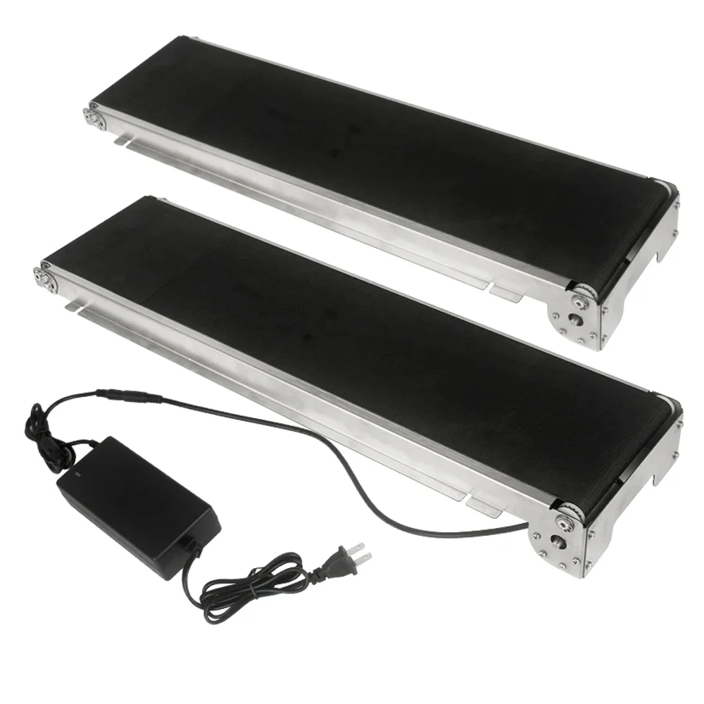 Mini Conveyor Belt 460mm/552mm/600mm Stainless Steel Frame PU Belt Vending Machi