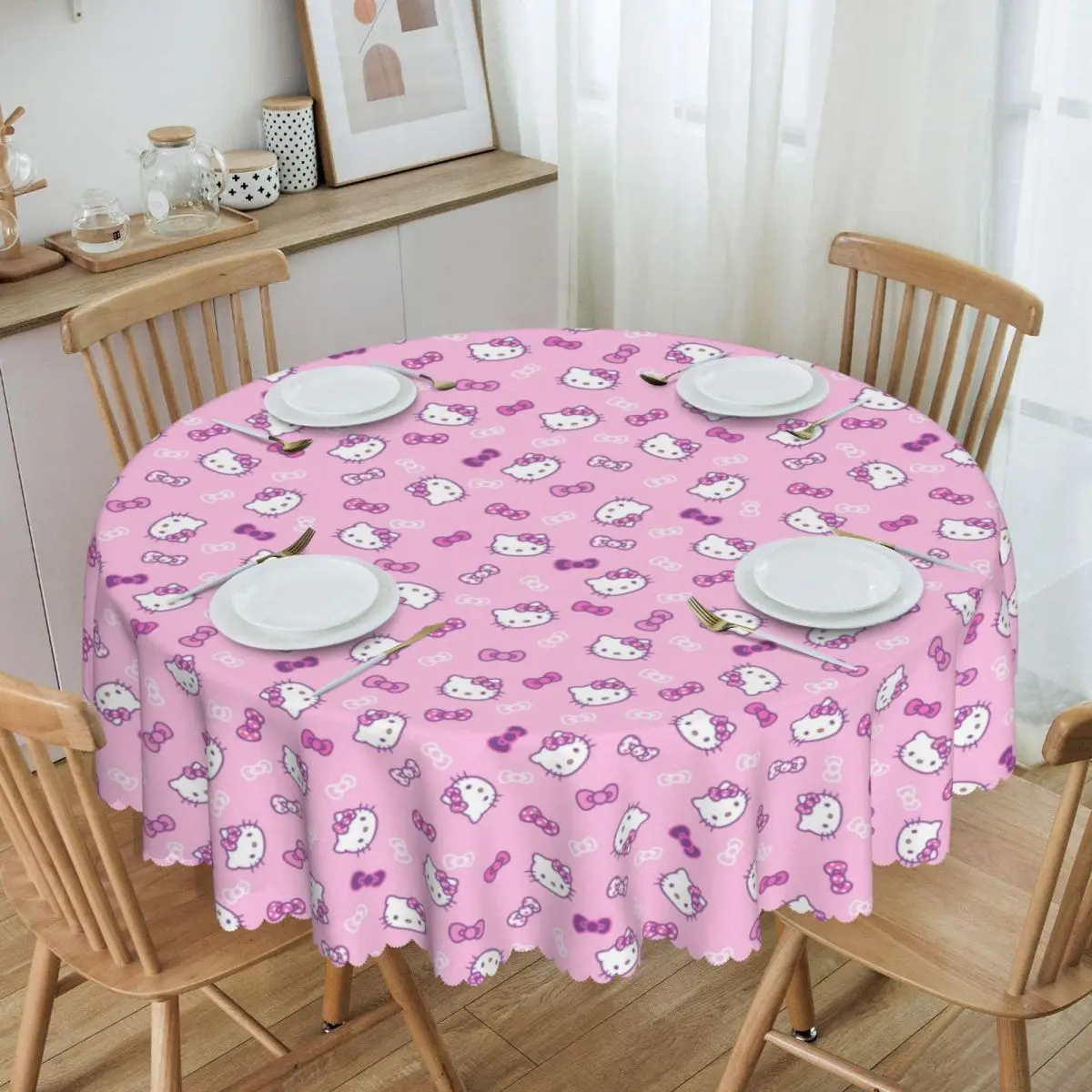 Paraguas impermeable de Hello Kitty Kawaii para niños, sombrilla