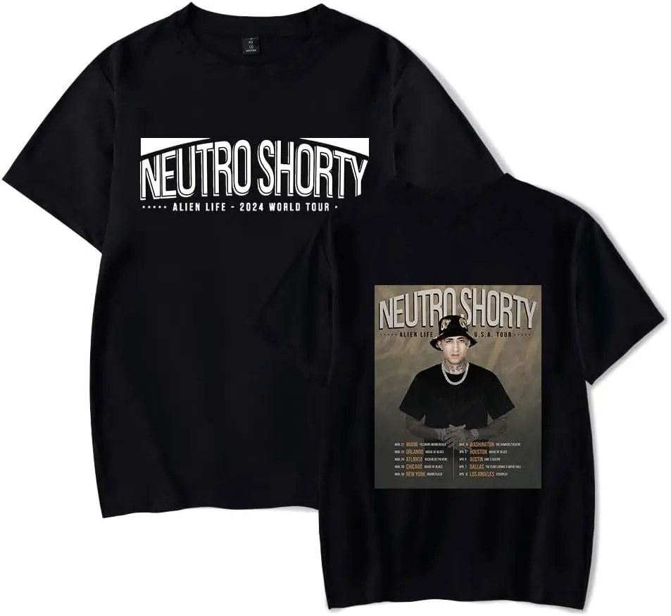 

Neutro Shorty Alien Life Tour T-Shirt Women Men Summer Classic Crewneck Short Sleeve Tee