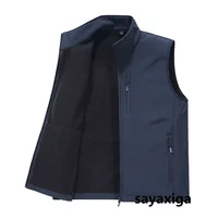 Fleece Vest For Men Winter Softshell Jacket Polar Fleece Outdoor Fishing Sleeveless Men Waistcoat Windproof Softshell Vest Men5x 1