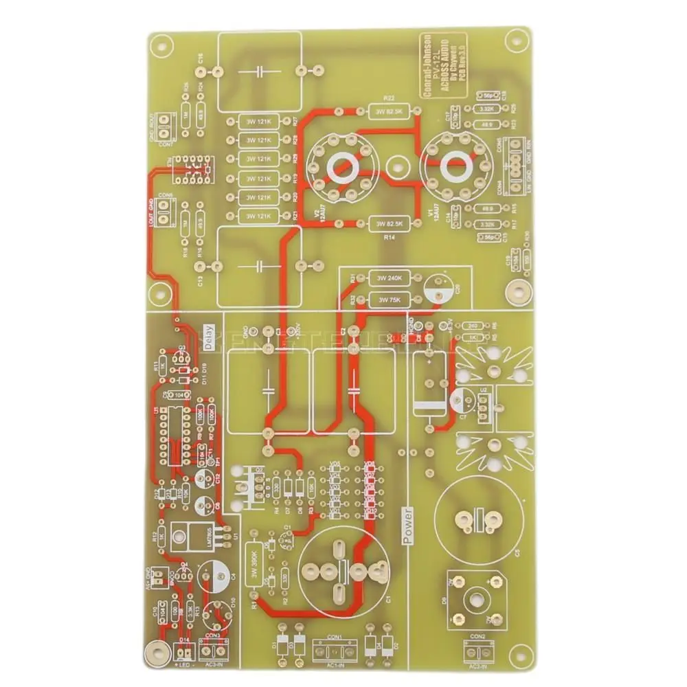 DIY HiFi No Negative Feedback Tube Pre Amplifier Board PCB Refer PV12