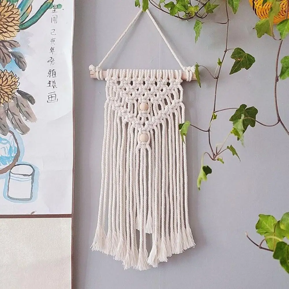 Macrame Wall Hanging Boho Tapestry Woven Bohemian Wall Decor Handmade Weaving Landscaping Wall Tapestry decoración hogar 5