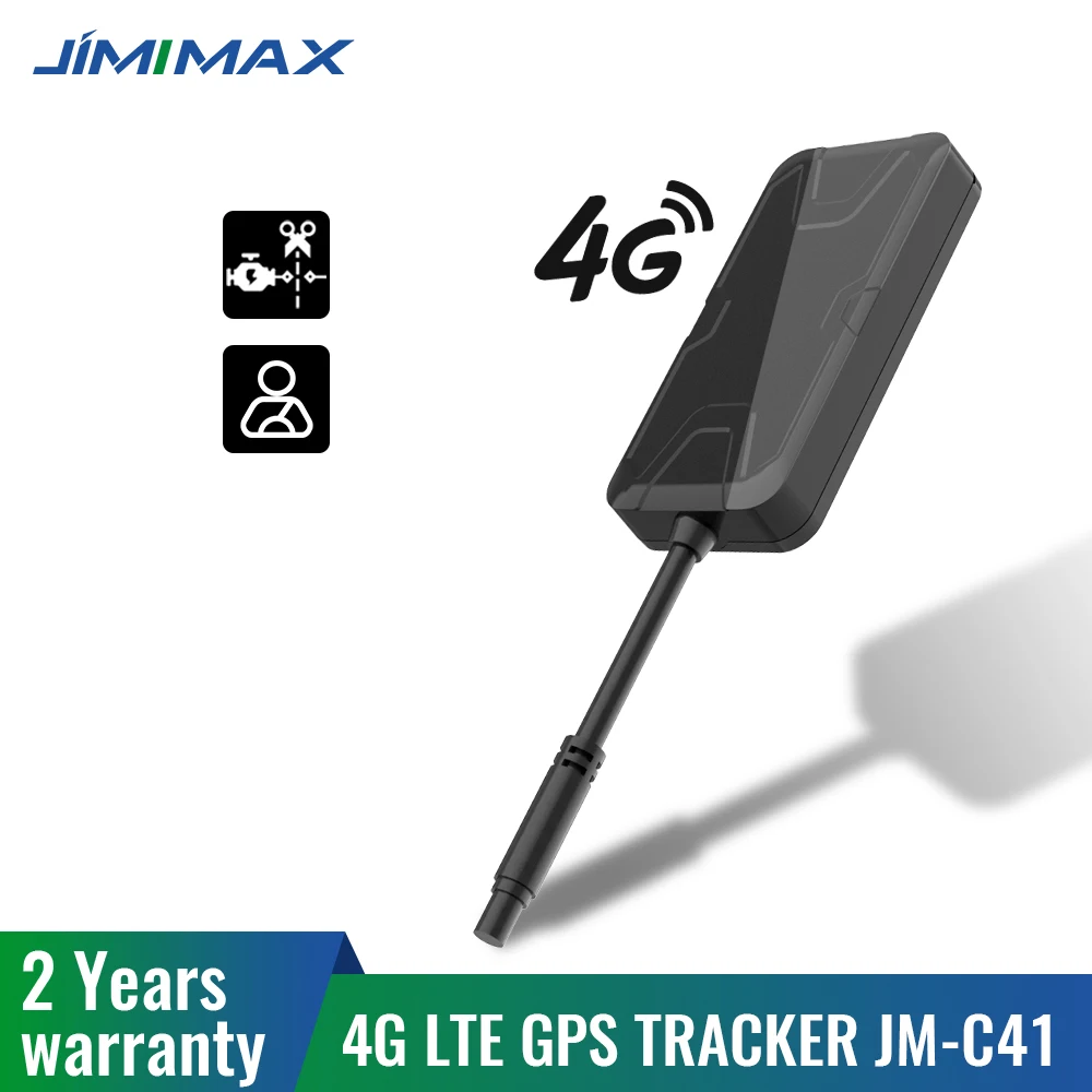 GPS Tracker Car C41 4G Para Auto 9-90V Mini Locator Relay Battery Anti-theft Alarm for Motorcycle APP Waterproof Device