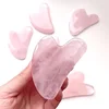 New Natural Jade Stone Gua Sha Massage Board Rose Quartz Guasha Plate Jade Face Massager Scrapers Tools For Face Neck Back Body 5